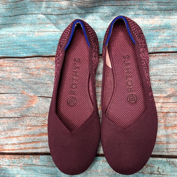 Rothy's Flat Fig Python Purple Round Toe  Retired Size 6 - Picture 2 of 7